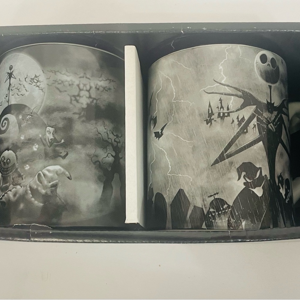 Spooky Black and Gray Mug Set